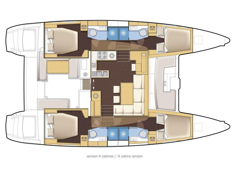 Book yachts online - catamaran - Lagoon 450 Flybridge - Greis - rent