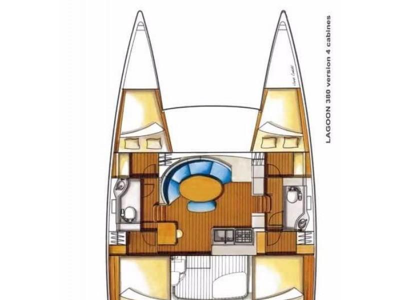 Book yachts online - catamaran - Lagoon 380 S2 - Astra - rent