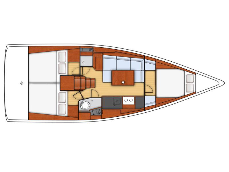Book yachts online - sailboat - Oceanis 38 - MOIN - rent