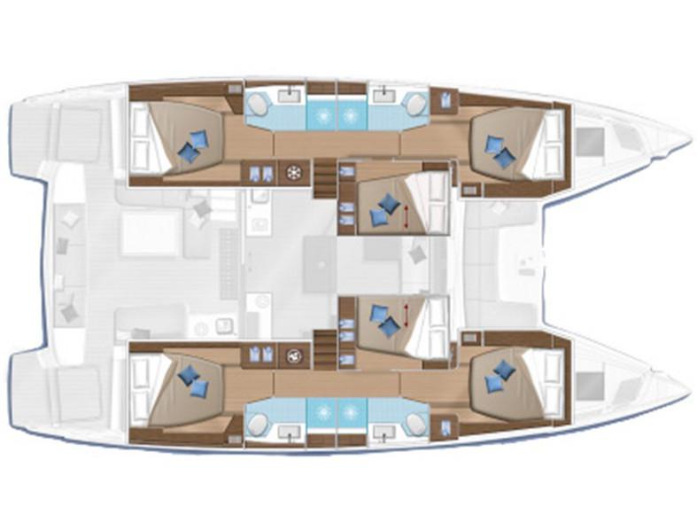 Book yachts online - catamaran - Lagoon 50 - Solana - rent