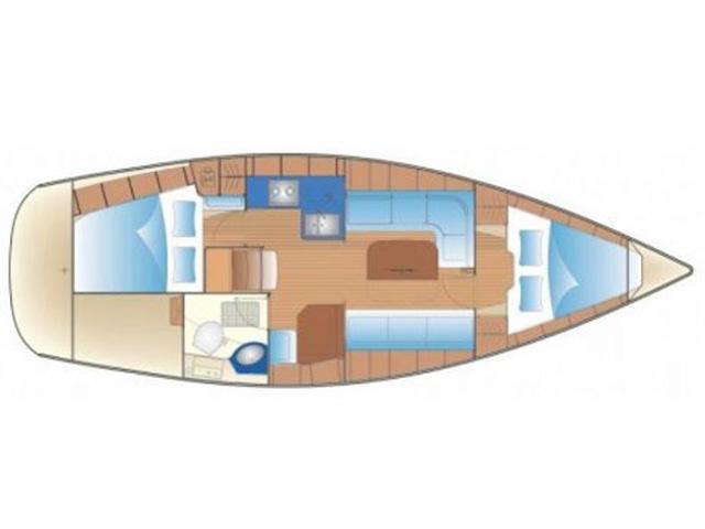 Book yachts online - sailboat - Bavaria 34 Cruiser - Hesperia III - rent