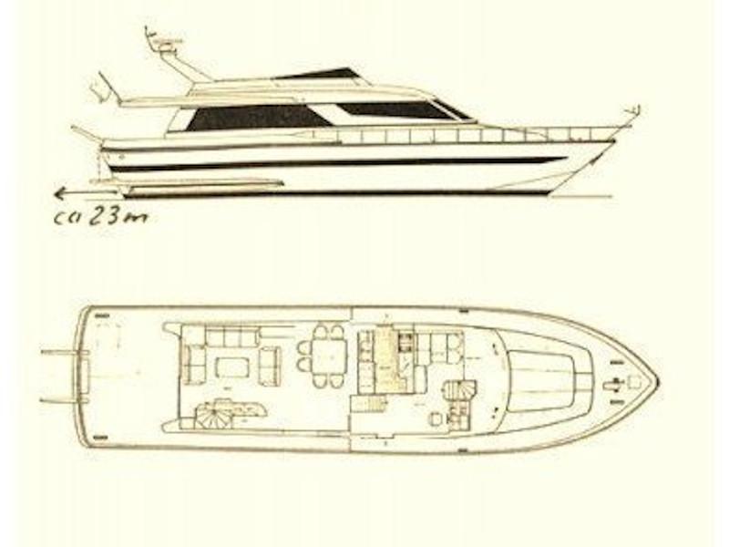 Book yachts online - motorboat - Falcon 76 - Lady Bibi - rent