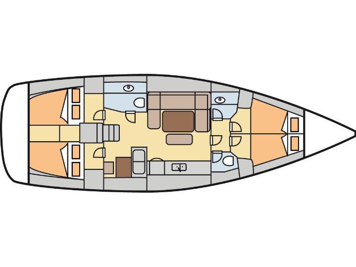 Book yachts online - sailboat - Dufour 445 Grand Large - Pyrrha - rent