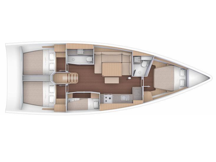Book yachts online - sailboat - Dufour 430 Grand Large - Isabella - rent