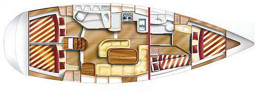 Book yachts online - sailboat - Gib Sea 43 - Tina - rent
