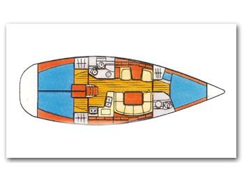 Book yachts online - sailboat - Sun Odyssey 40 - Cingene - rent