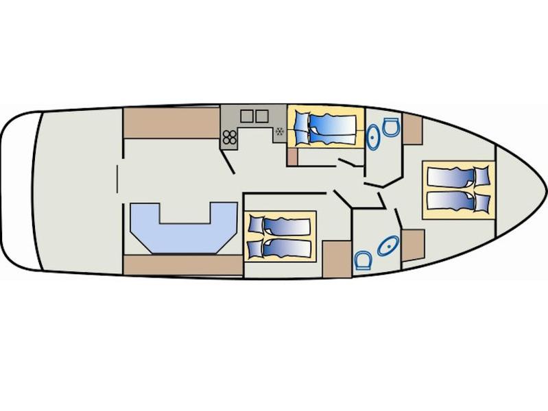Book yachts online - motorboat - Princess 470 - Antares II - rent
