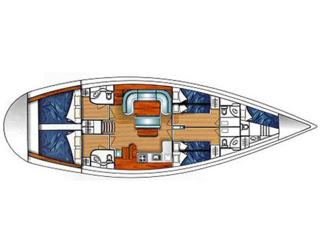 Book yachts online - sailboat - Ocean Star 51.2 - Cronos - rent