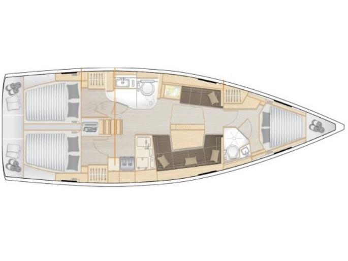 Book yachts online - sailboat - Hanse 418 - Dafne - rent