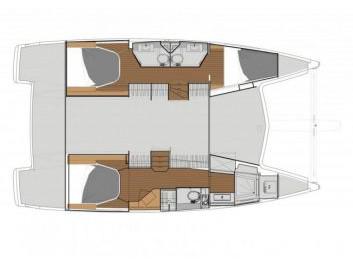Book yachts online - catamaran - Lucia 40 - Vicking of star - rent