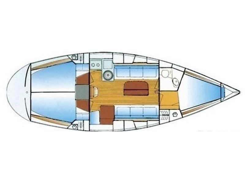 Book yachts online - sailboat - Bavaria Cruiser 34 - Paliria - rent