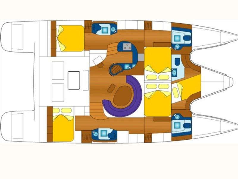 Book yachts online - catamaran - Privilege 495 - True Love - rent