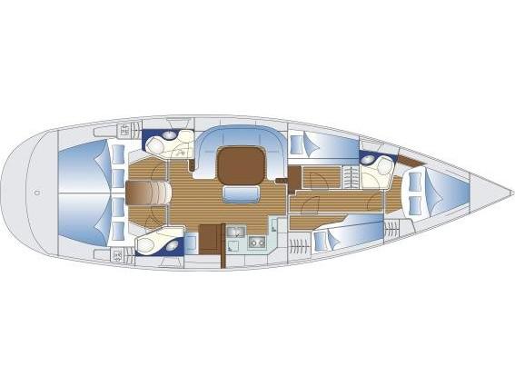 Book yachts online - sailboat - Bavaria 49 - Narcissus - rent