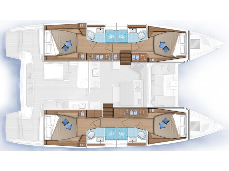 Book yachts online - catamaran - Lagoon 46 - Latria - rent