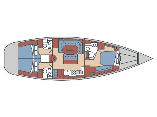 Book yachts online - sailboat - Beneteau 50 - MIKY - rent