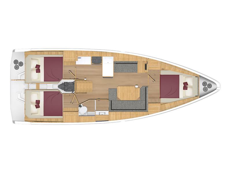 Book yachts online - sailboat - Bavaria C42 - Donuha - rent