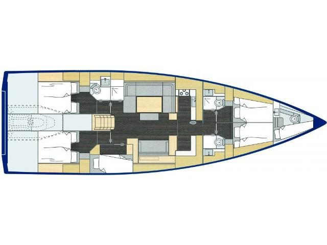Book yachts online - sailboat - Bavaria C57 - Seacret - rent