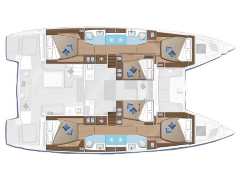Book yachts online - catamaran - Lagoon 50 (Generator,A/C,Water Maker,Inverter) - MINOS - rent
