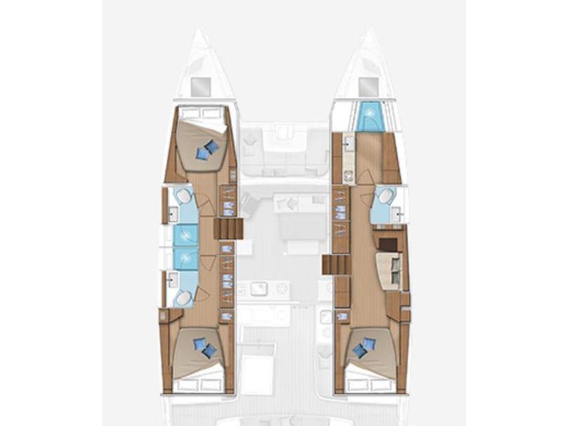 Book yachts online - catamaran - Lagoon 46 Owner Version - Unbound - rent