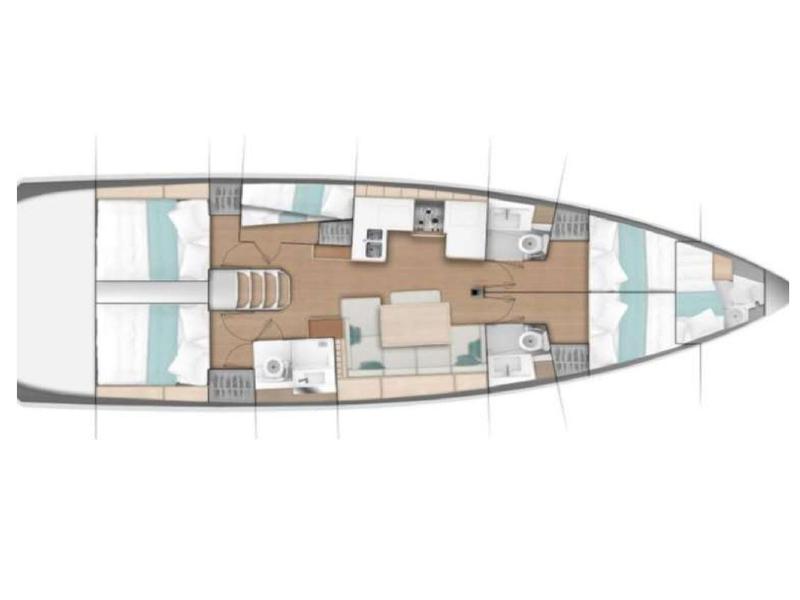 Book yachts online - sailboat - Sun Odyssey 490 - Frida - rent