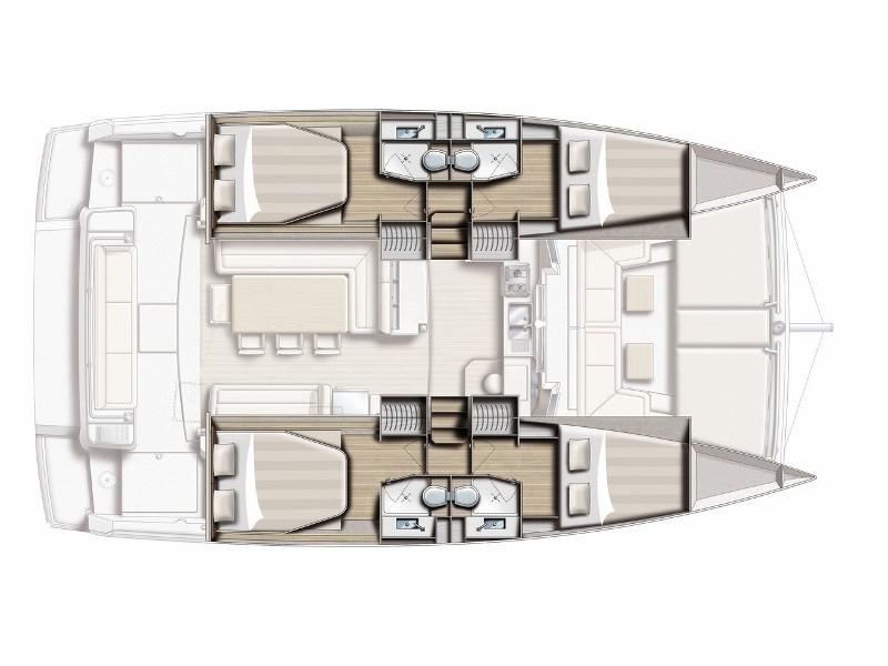 Book yachts online - catamaran - Bali 4.1 - Aurora - Water maker, Solar Panel - rent