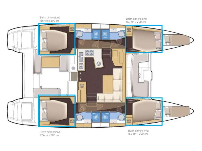 Book yachts online - catamaran - Lagoon 450  F - ADRIATIC CHEETAH - rent