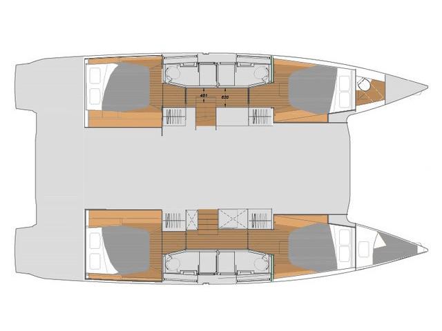 Book yachts online - catamaran - Fountaine Pajot Elba 45 - MALI HAVANA - rent