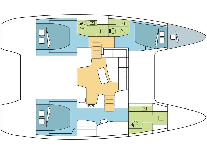 Book yachts online - catamaran - Lagoon 42 Owner version - SOPHIE - rent