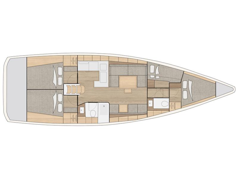 Book yachts online - sailboat - Salona 46 - AURA - rent