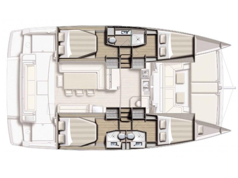Book yachts online - catamaran - Bali 4.1 Maxi Lounge - Grampis - rent