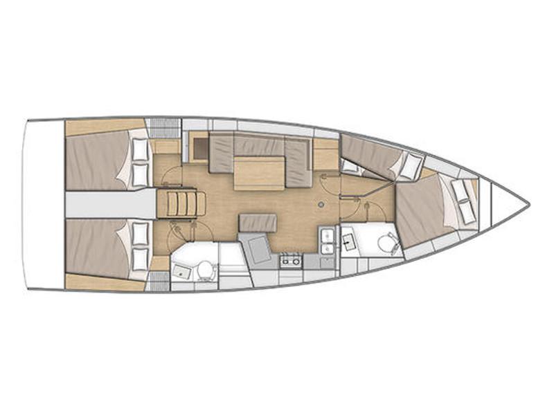 Book yachts online - sailboat - Oceanis 40.1 - KOS 40.5 - rent