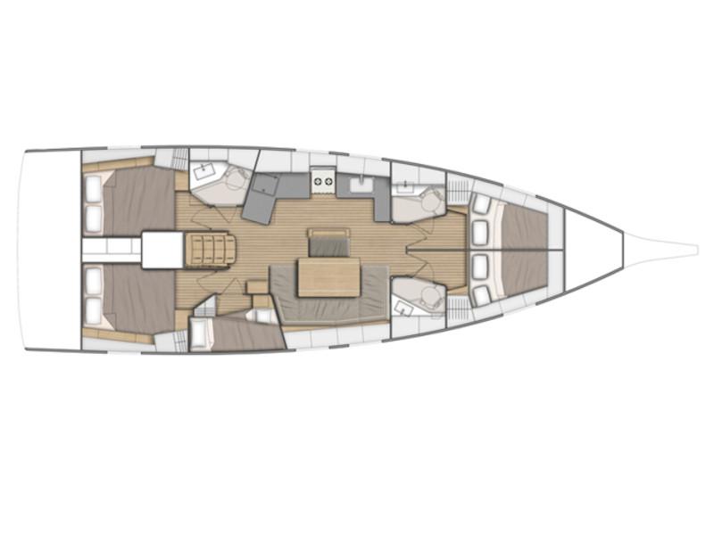 Book yachts online - sailboat - Oceanis 46.1 - KOS 46.8 - rent