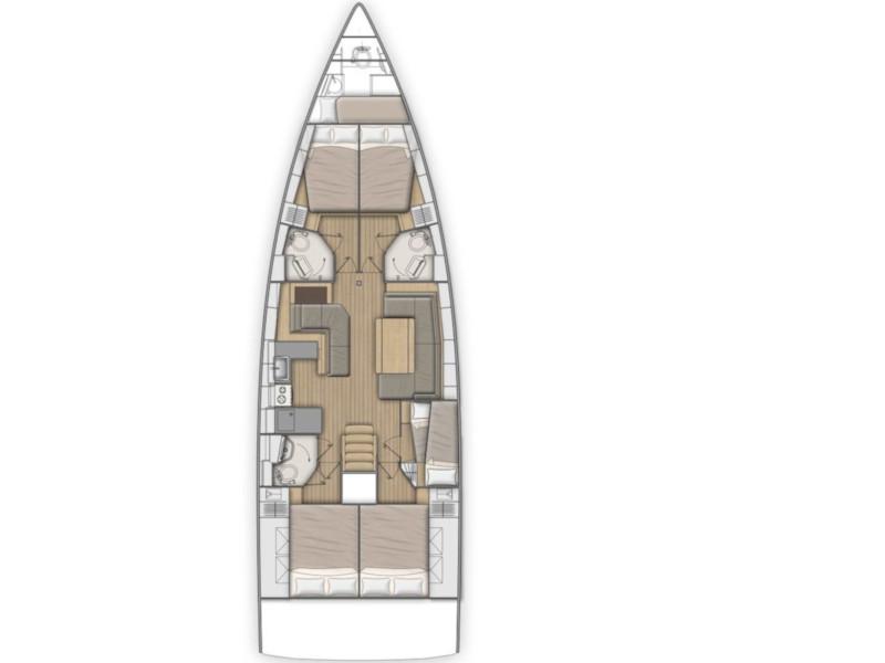 Book yachts online - sailboat - Oceanis 51.1 - KOS 51.1 - rent