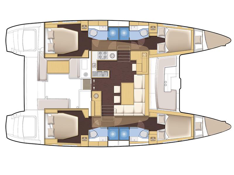 Book yachts online - catamaran - Lagoon 450 - Marčelina - rent