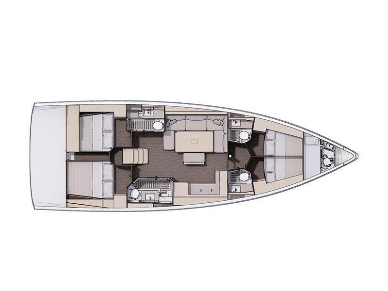Book yachts online - sailboat - Dufour 470 GL - NEW 2023! - rent