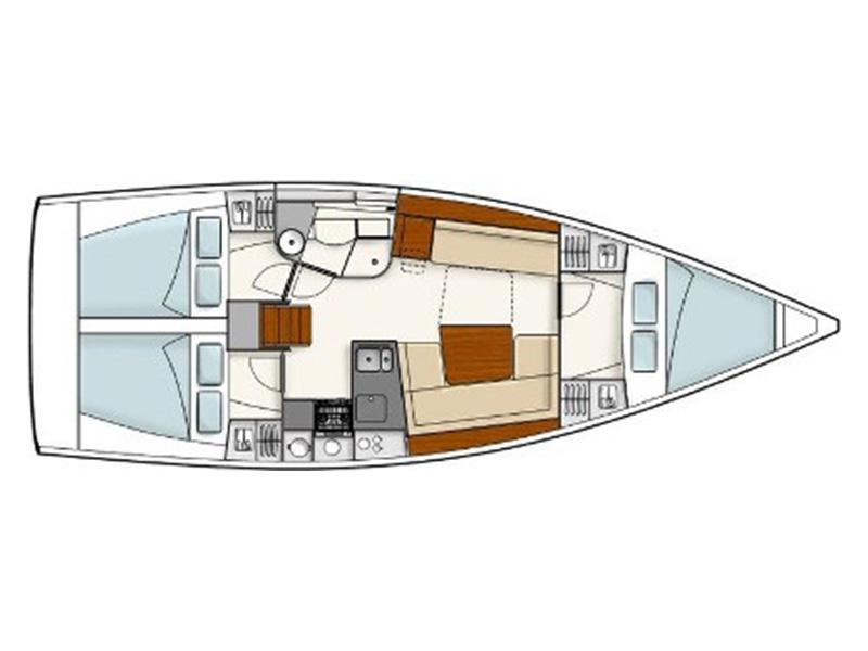 Book yachts online - sailboat - Hanse 385 - Ariel - rent