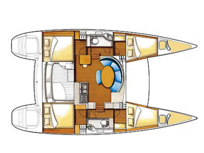Book yachts online - catamaran - Lagoon 380 - Grey pearl - rent