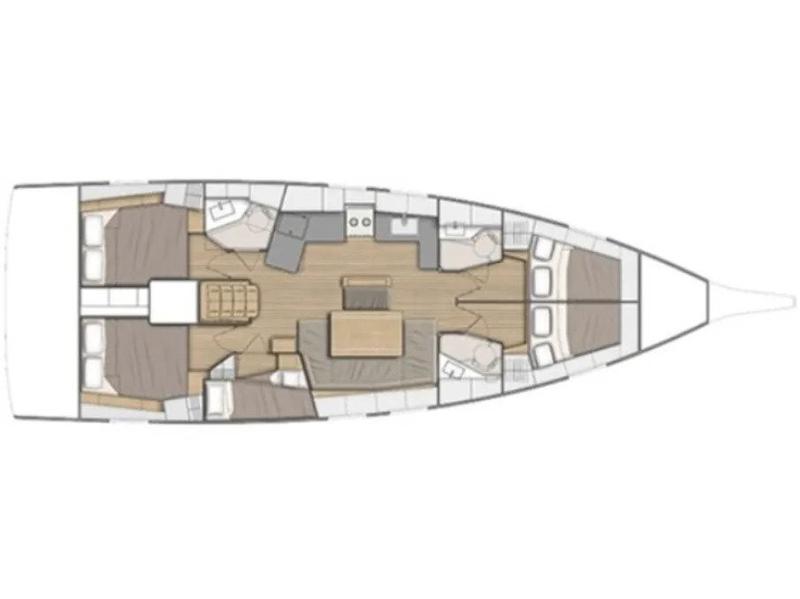 Book yachts online - sailboat - Oceanis 46.1 - OCEANIS 46.1 (2021) - VOL - rent