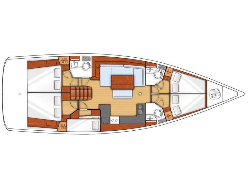 Book yachts online - sailboat - Oceanis 48 - OCEANIS 48 (2016) - LFK - rent