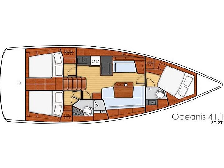 Book yachts online - sailboat - Oceanis 41.1 - OCEANIS 41.1 (2020) - LFK - rent