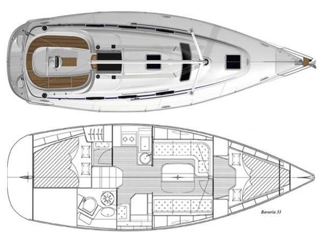 Book yachts online - sailboat - Bavaria 33 Cruiser - CATHERINE - rent
