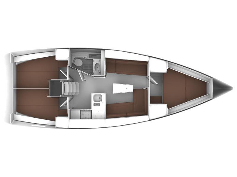 Book yachts online - sailboat - BAVARIA C 37 BT - ANDREA - rent