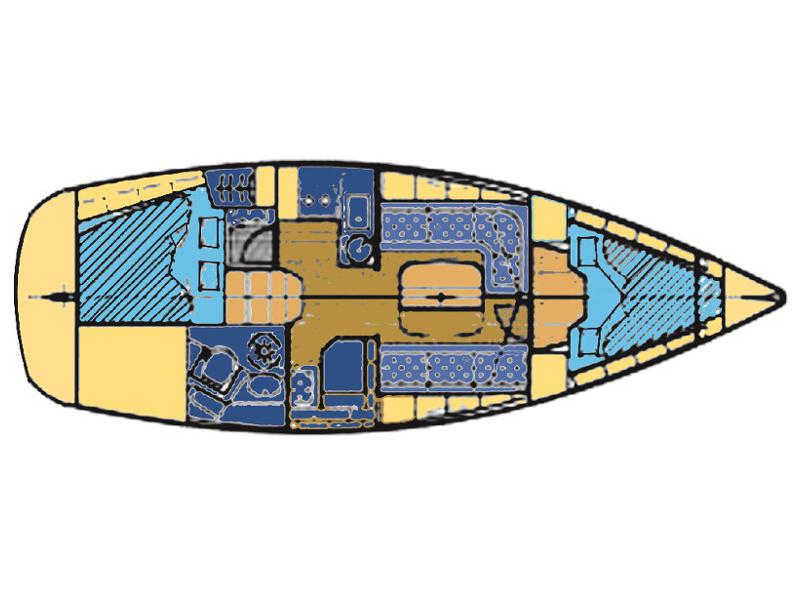 Book yachts online - sailboat - BAVARIA 33 C - MARA - rent