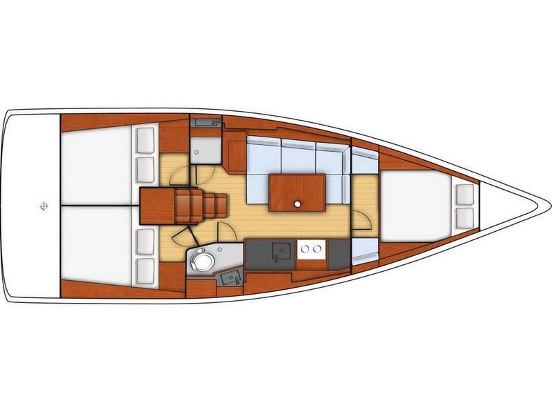 Book yachts online - sailboat - Beneteau Oceanis 38 - ARSEN - rent
