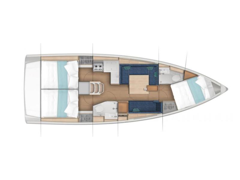Book yachts online - sailboat - Sun Odyssey 380 - Phoenix - Comfort line - rent