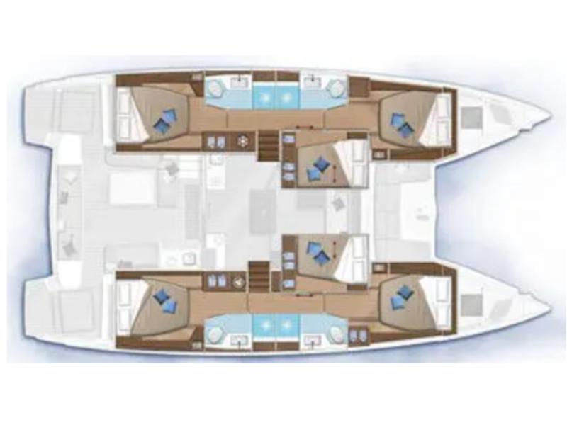 Book yachts online - catamaran - Lagoon 50/Skippered (skipper's fees not included) - PRES- 50G-22-G - rent