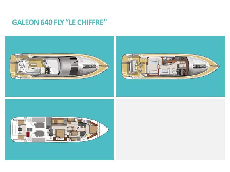 Book yachts online - motorboat - Galeon 640 Fly - Le Chiffre - rent