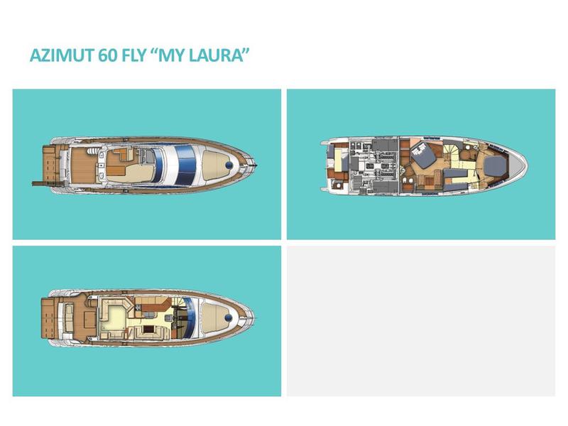 Book yachts online - motorboat - Azimut 60 - MY LAURA - rent