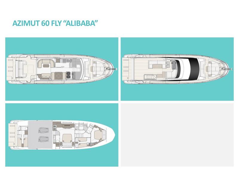 Book yachts online - motorboat - Azimut 60 Fly - Alibaba - rent