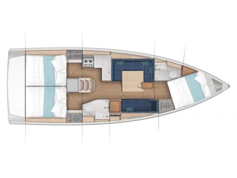 Book yachts online - sailboat - Sun Odyssey 380 - Lidija - rent